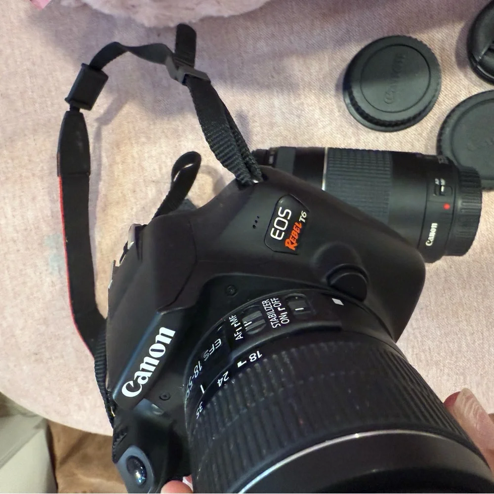 Canon Black DSLR Camera with Accessories